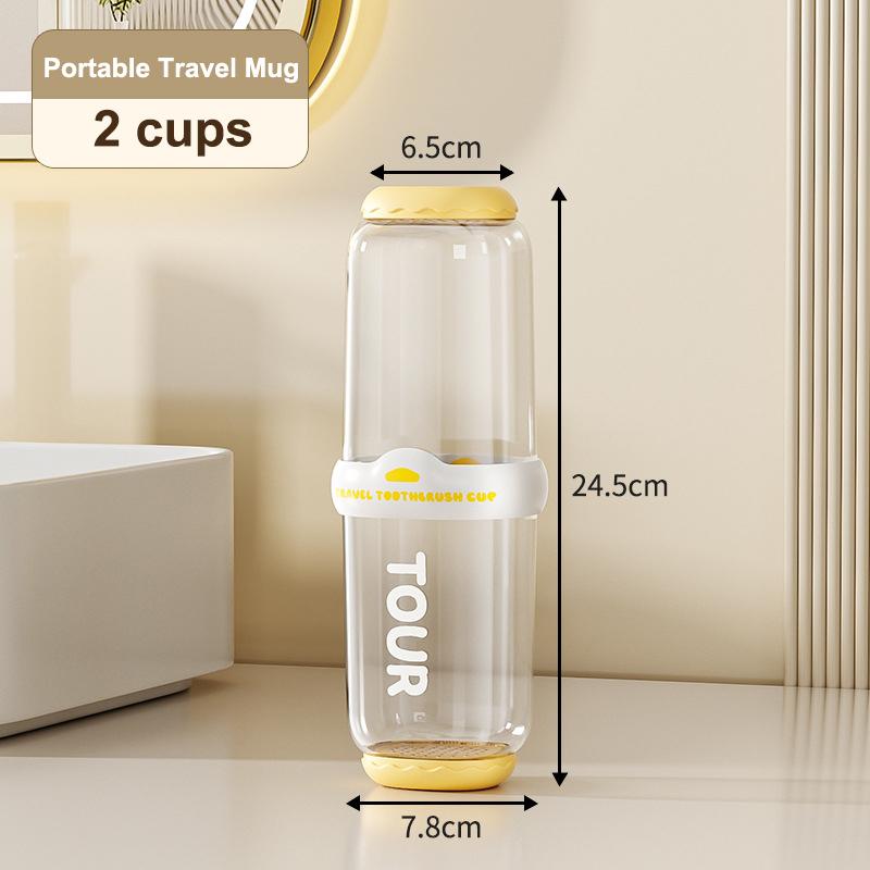 

Toothbrush Storage Box Portable Mouthwash Cup Toothpaste Storage Box Toiletry Set Travel Supplies Portable Toothbrush Cup