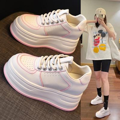 SJN717-6 Women's Thick-Soled Sneakers, Color Matched, 2024 Spring Style with Popular Height Boost for Petite Women