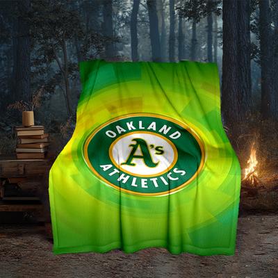 Oakland Team Blanket Flannel Throw for Sofa, Travel, Camping, Livingroom, Office, Chair and Bed Soft and Warm Holiday Gifts