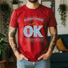 New Summer Unisexs 100 Cotton TShirt Everything Will Be Ok Minimalist Typography Casual Breathable Short Sleeve