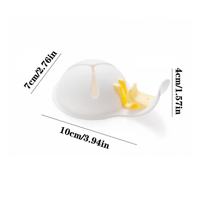Household Food Grade Plastic Egg White Separator With Bowl Edge Silicone Clip Egg Liquid Manual Egg Filter