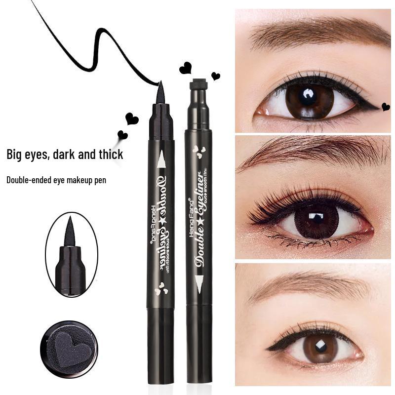 Hengfang Double-Ended Waterproof Smudge-Proof Lower Lash Stamp Eyeliner Pen