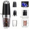 Gravity Electric Salt and Pepper Mill Tilt To Grind Automatically Battery Powered Coarseness Adjustable Upgraded Large Capac
