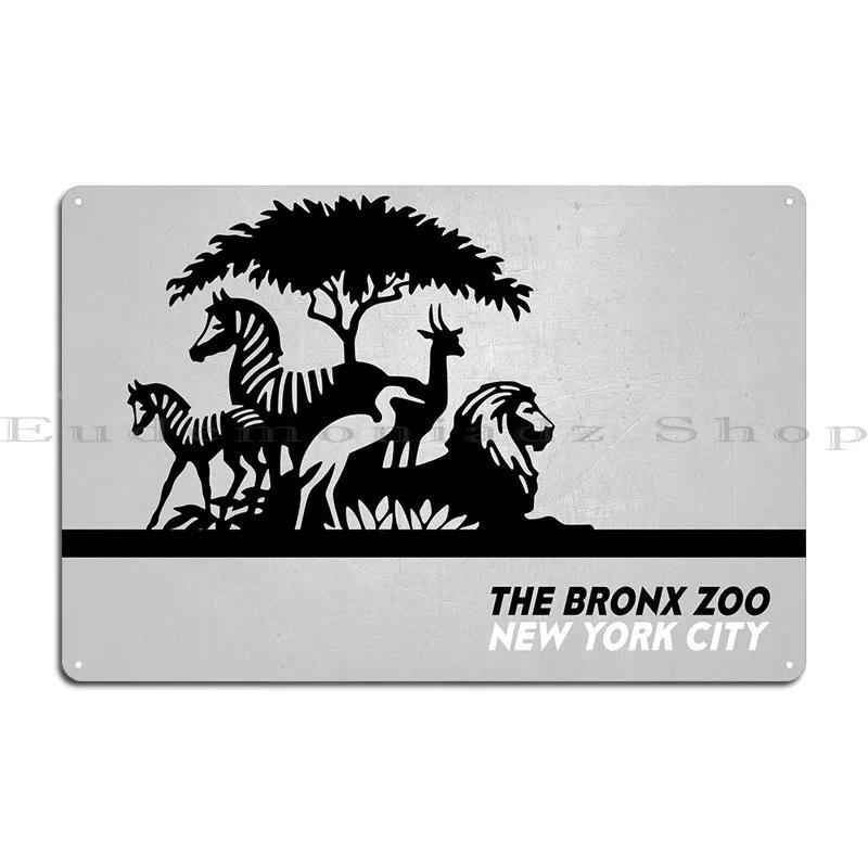 

New York The Bronx Zoo Metal Sign Rusty Kitchen Funny Customize Poster Tin Sign Poster 20x30cm