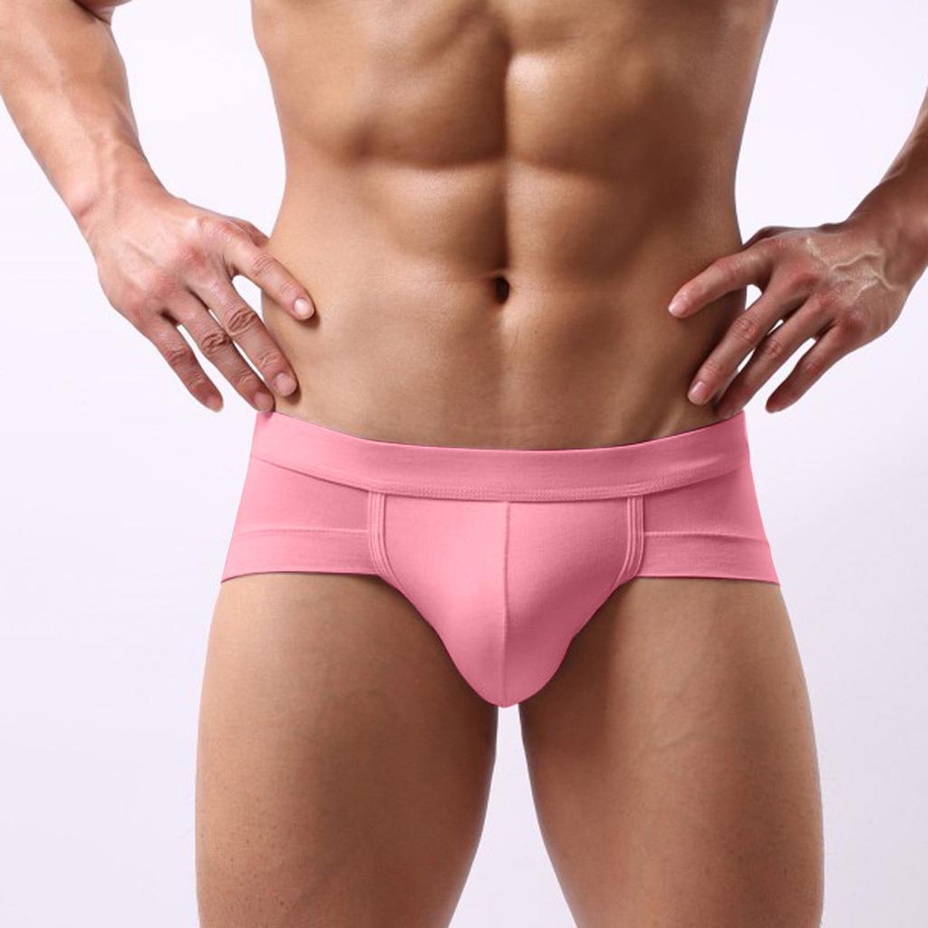 Men's Underwear,briefs, Men's U-shaped Bags, Anti-clogging, Low Waist, Solid Color