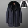 Middle-aged and Elderly Dad's Down Jacket Winter Men's Down Jacket Mid-length Thickened Large Size Jacket Casual Men's Fashion Trend