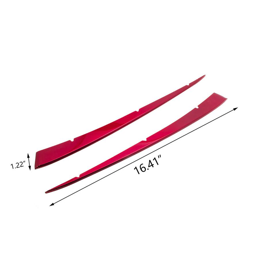 Pair Car Stainless Front Center Grill Grille Cover Trims For 18 19 Camry SE XSE