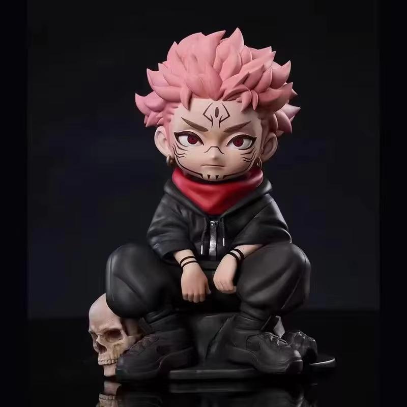 Generic Jujutsu Kaisen Anime Action Figure Satoru Gojo And Sukuna Lord Of The Curse Chibi Pvc Model Doll Toys Collection