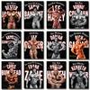 Bodybuilding Motivational Posters Gym Prints Arnold Schwarzenegger Muscle Masculine Canvas Painting Wall Picture Home Room Decor