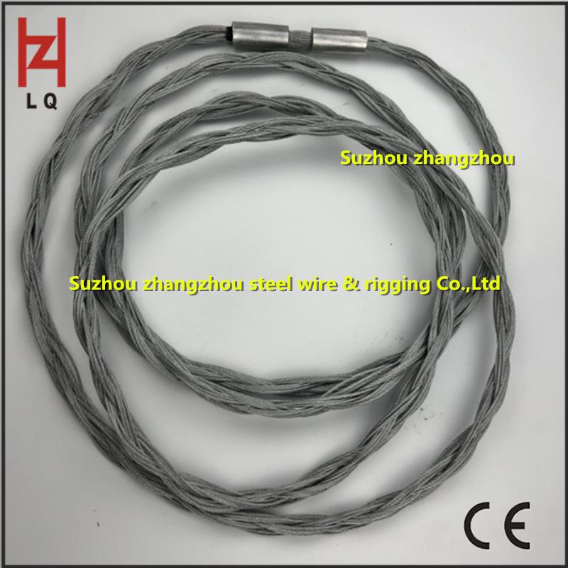 Galvanized Pressed Steel Wire Rope Slings - Soft Braided Rope Slings Custom Product