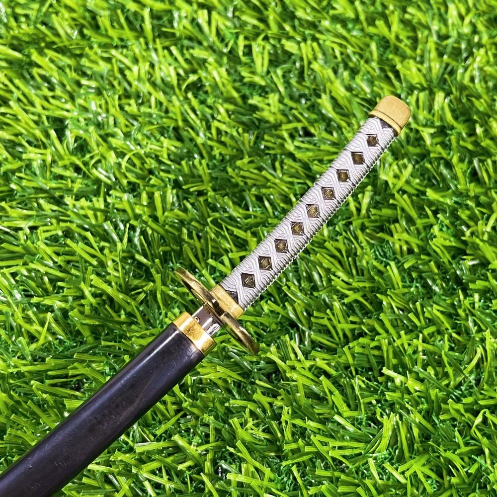 10inch Ichimaru Gin Katana Anime Bleach Real Size Japanese Katana Original Samurai Sabre Sword Metal Ninja Knife Blade Toy Gift