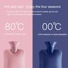 Hot Water Bottle with Cover 1L Large Classical Hot Water Bag for Pains Relief Neck & Shoulders Feet Warm Great Gift