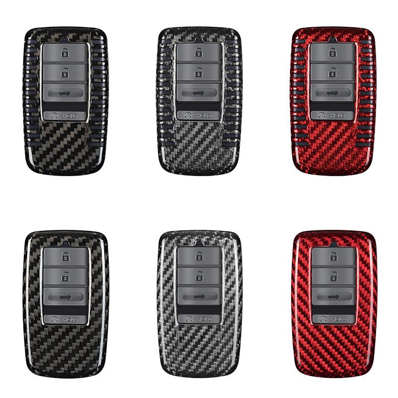 Interior Mouldings Real Carbon Fiber Car Key Case Key Cover For Acura LDX MDX RDX NSX RTLX TLX-L TLX RLX Car Styling