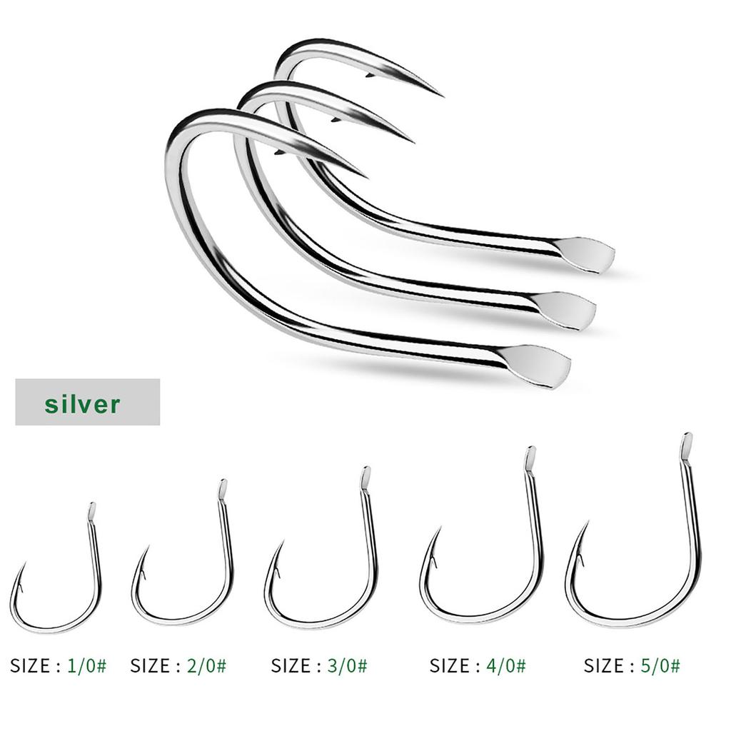 10pcs Lure Sea Fishing Hooks Thickened Anti-corrosion High Carbon Steel Fishhooks With Barbs Fishing Tackle