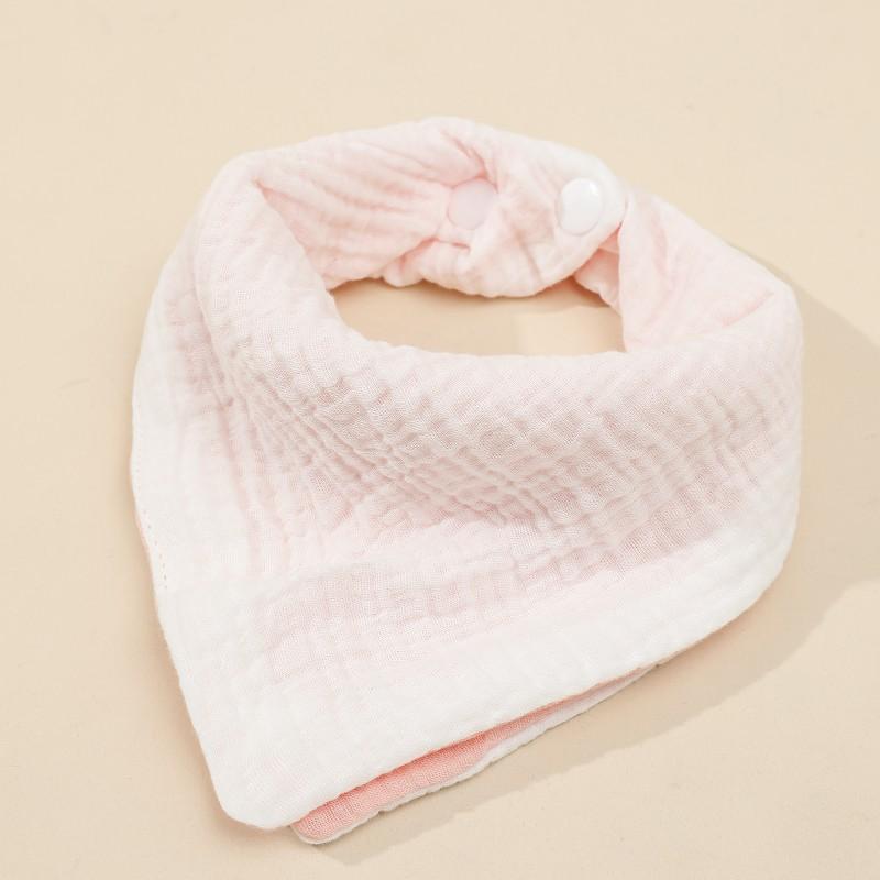 4-Layer Cotton Muslin Drool Bib Babies Toddler Triangle Soft Absorbent Baby Unisex