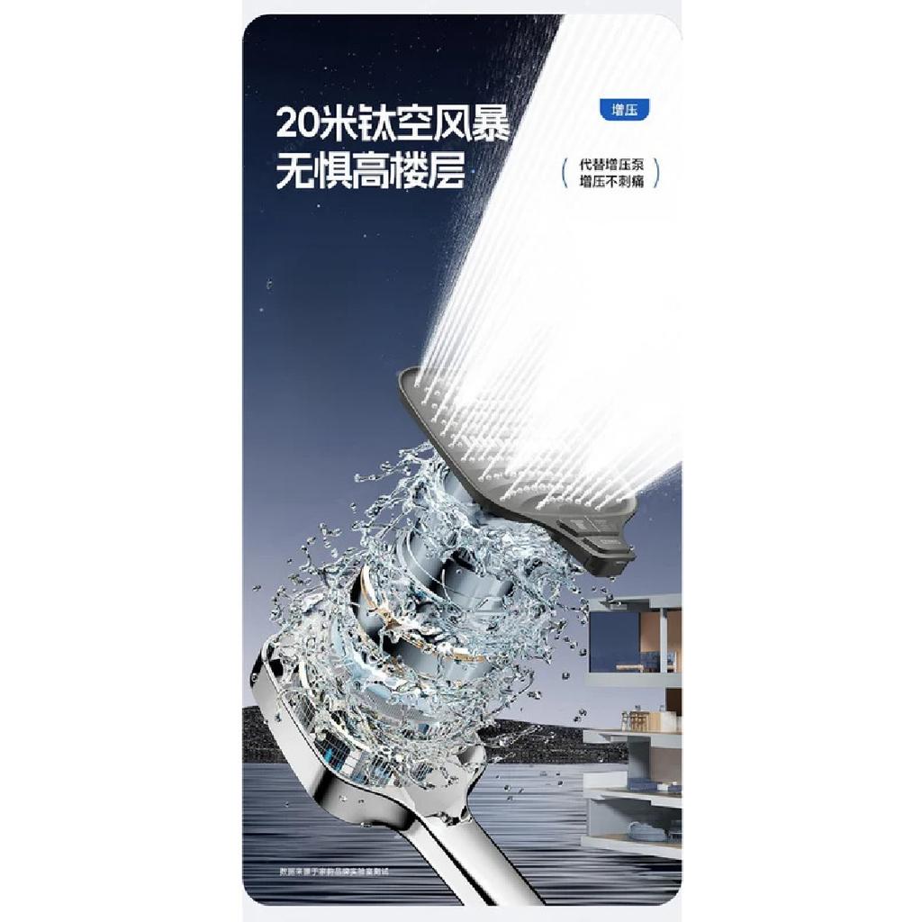 Adjustable Shower Head 8 Mode Rainfall Shower Large Flow Showerhead High Pressure Water Saving Shower Mixer Bathroom Accessories