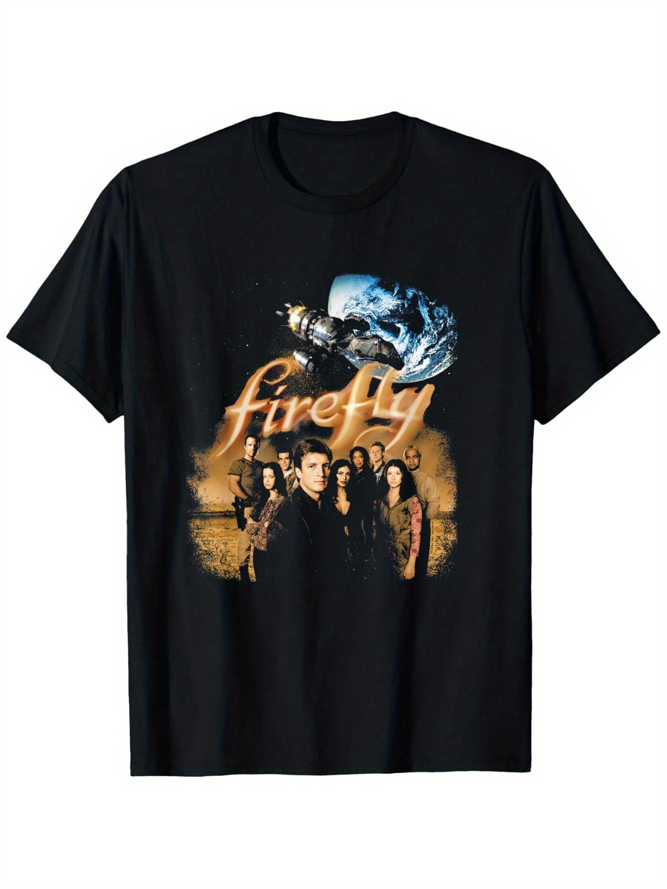 Unisexs Retro Pattern Sci Fi TV Series Tshirt Summer New Cotton Unisex Casual Fashion Tshirt S