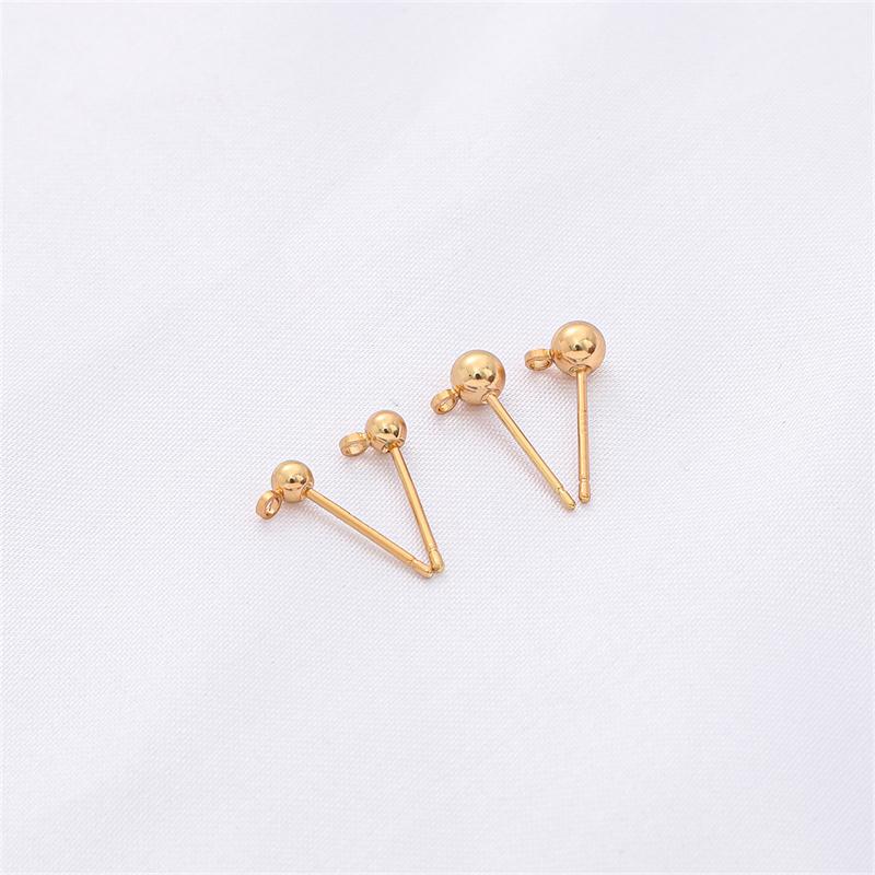 1Pair Copper Ball Belt Sling Needle For DIY Necklace Bracelet Jewelry Making Accessories Handmade Supplies