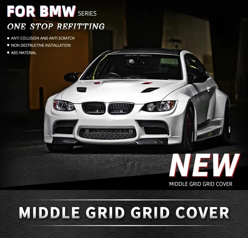 Para BMW Serie 5 E60 520i 523i 525i 528i 530i 535i 550i 2003 2004 2005 2006-2009 Rejilla Frontal Doble riñón Negro Brillante