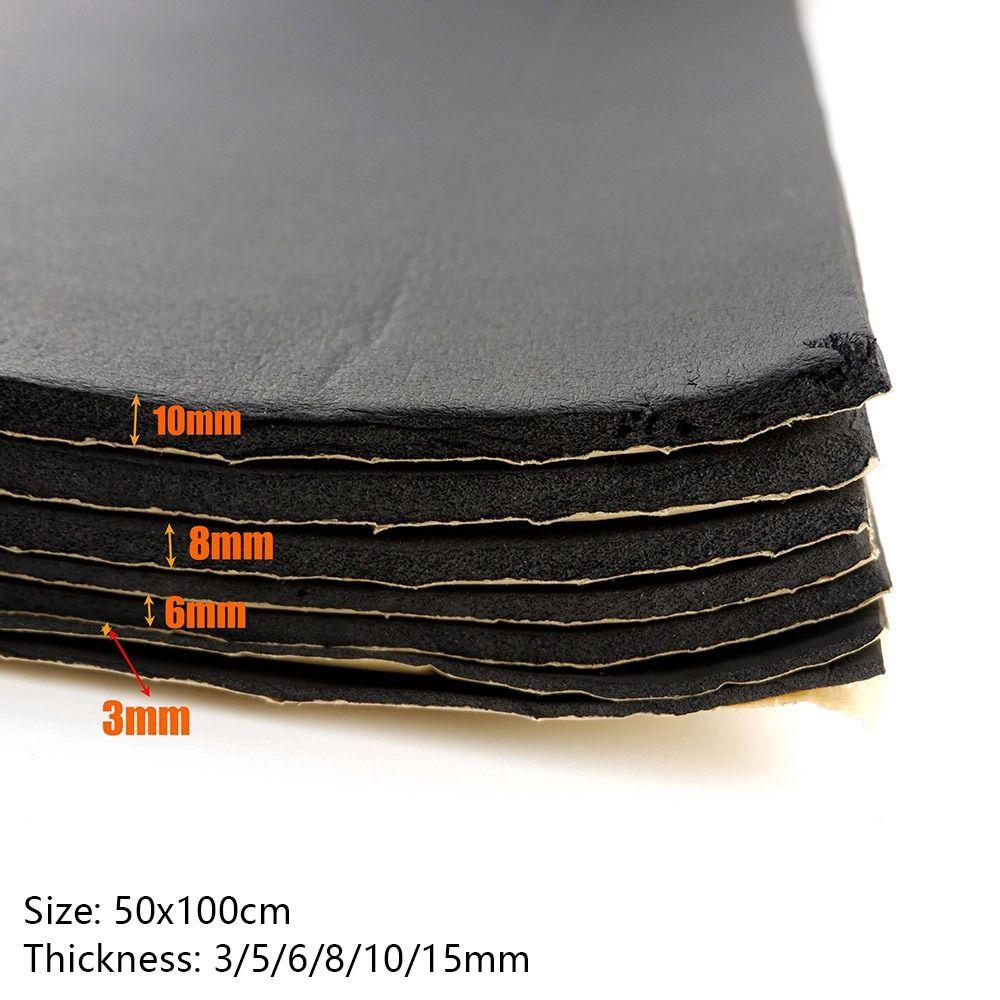 1Roll Self Adhesive Sound Deadening Foam Mat Car Hood Sound Proof Pad  for Truck SUVs Car