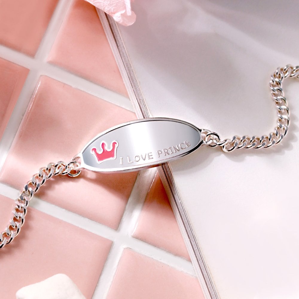 [Goldpang] Silver Pinky Crown Anti-Lost Bracelet