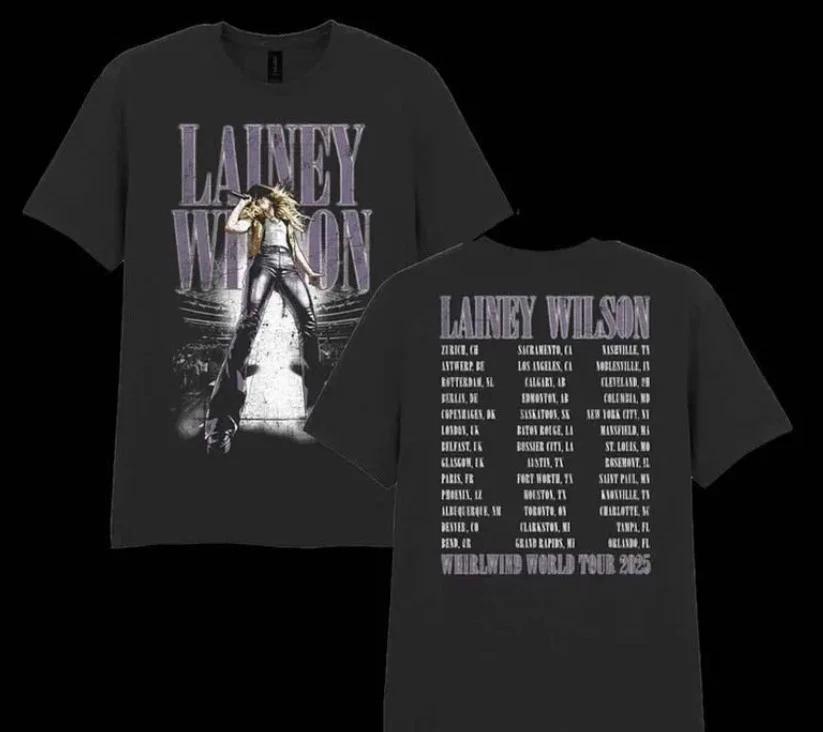 Lainey Wilson Whirlwind World Tour 2025 New Two Sided Shirt M