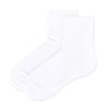 SNOOZY Cotton Middle Socks - White