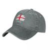 England Flag Denim Baseball Cap United Kingdom Men Women Design Trucker Hat Summer Retro Running Hot Sale Baseball Caps