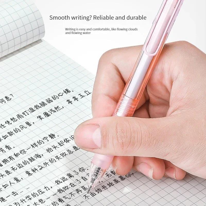 6PCS/set Kawaii Gel Pen 0.5mm ST Pen Tip Neutral Black Ink Pen for School Office Writing Supplies Stationery Cute Pens