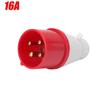 3PIN 4PIN Industrial Socket IP44 Rated Waterproof Connector  Electrical Connection