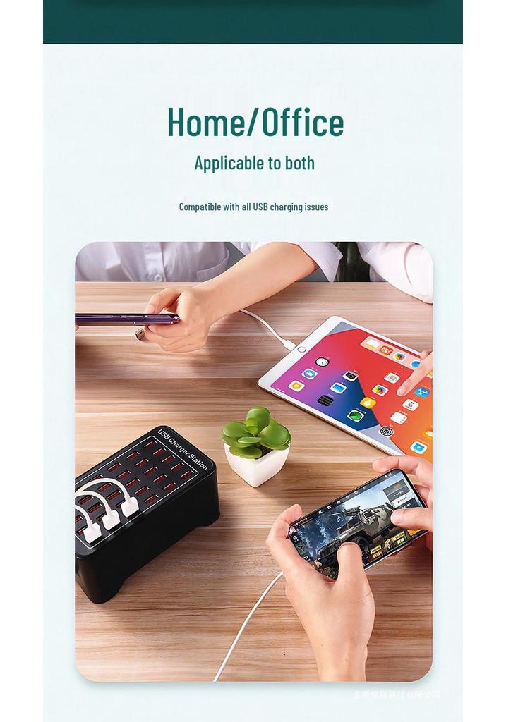 Fast Multi-Port USB Charger & Smart Desktop Charging Station
