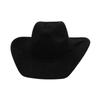 Suede 9.5cm Large Brim Classic Western Cowboy Fedora Hat Men's and Women's Cowboy Hats Fashion New Cowboy Hats