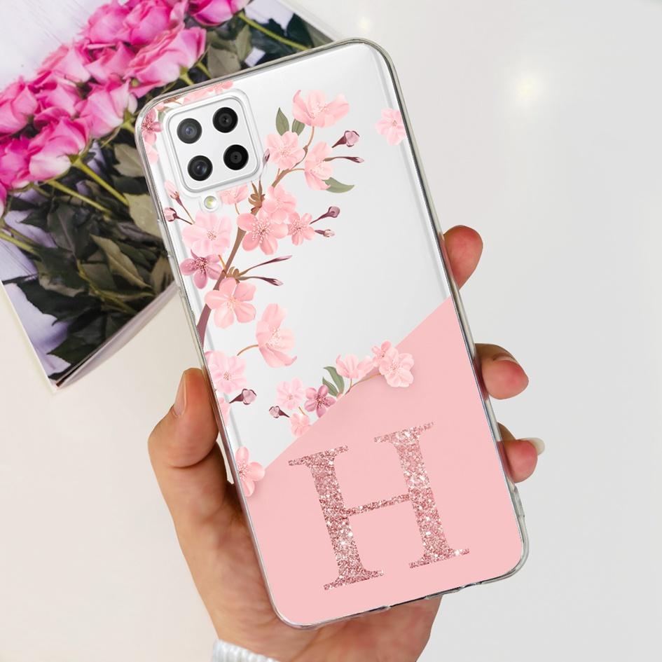 Hülle Für Samsung A22 5G Hülle SM-A226B Weiches Klares Silikon Niedliche Buchstaben Handyhülle Für Samsung Galaxy A22 4G A22S 5G Hüllen Bumper