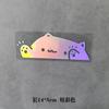 Colorful Laser Cute Cat Car Sticker, Kitten Knocking On Window,Cat Personality Car Sticker, Creative Decorative Covering Sticker