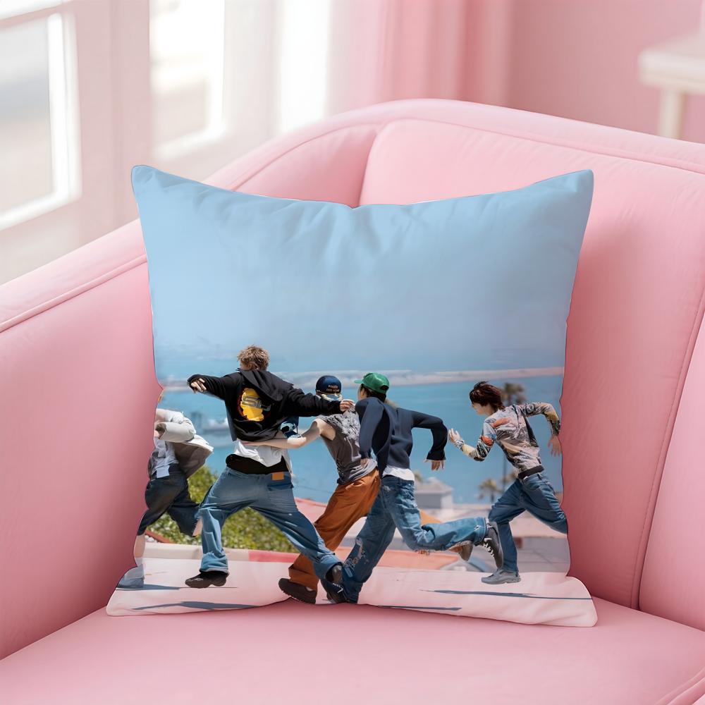 Korean Handsome Boy Group CCortis Cushion Cover Pillow Case Soft Skin Friendly Fabric  Concealed Zipper