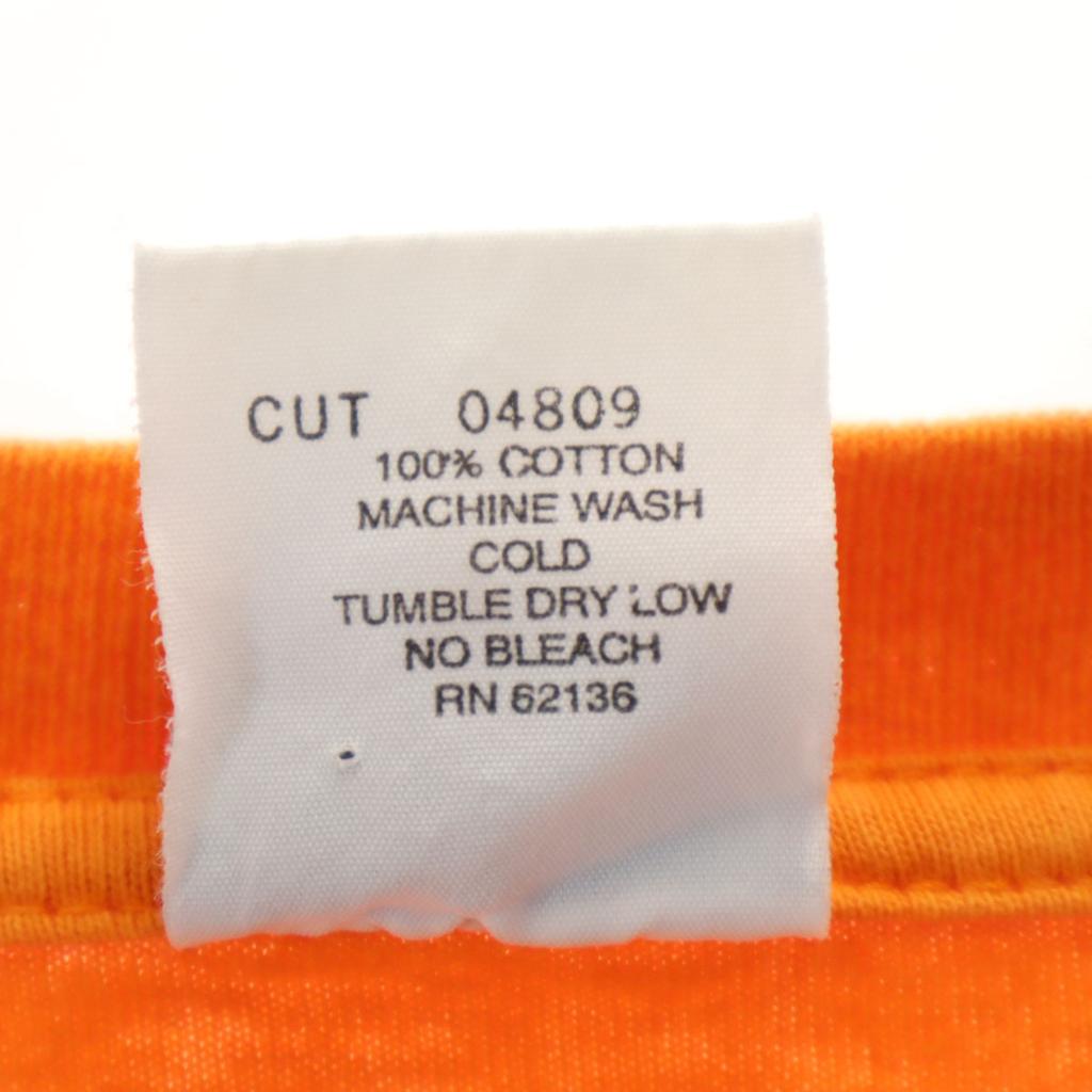 Guess Made in USA Short sleeve T-shirt XL Orange Men's Used