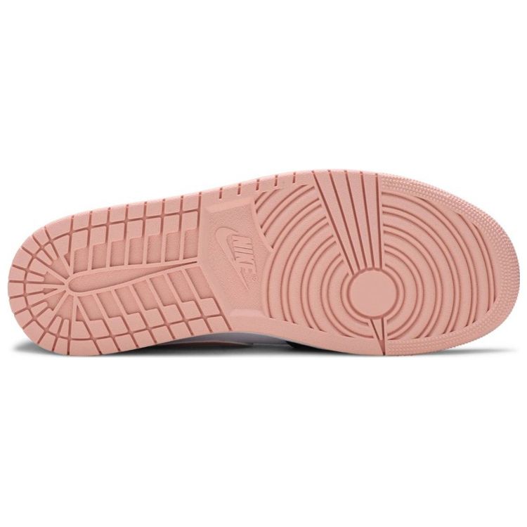 Air Jordan 1 Mid Crimson Tint Men Sneakers Orange White Black 554724-133