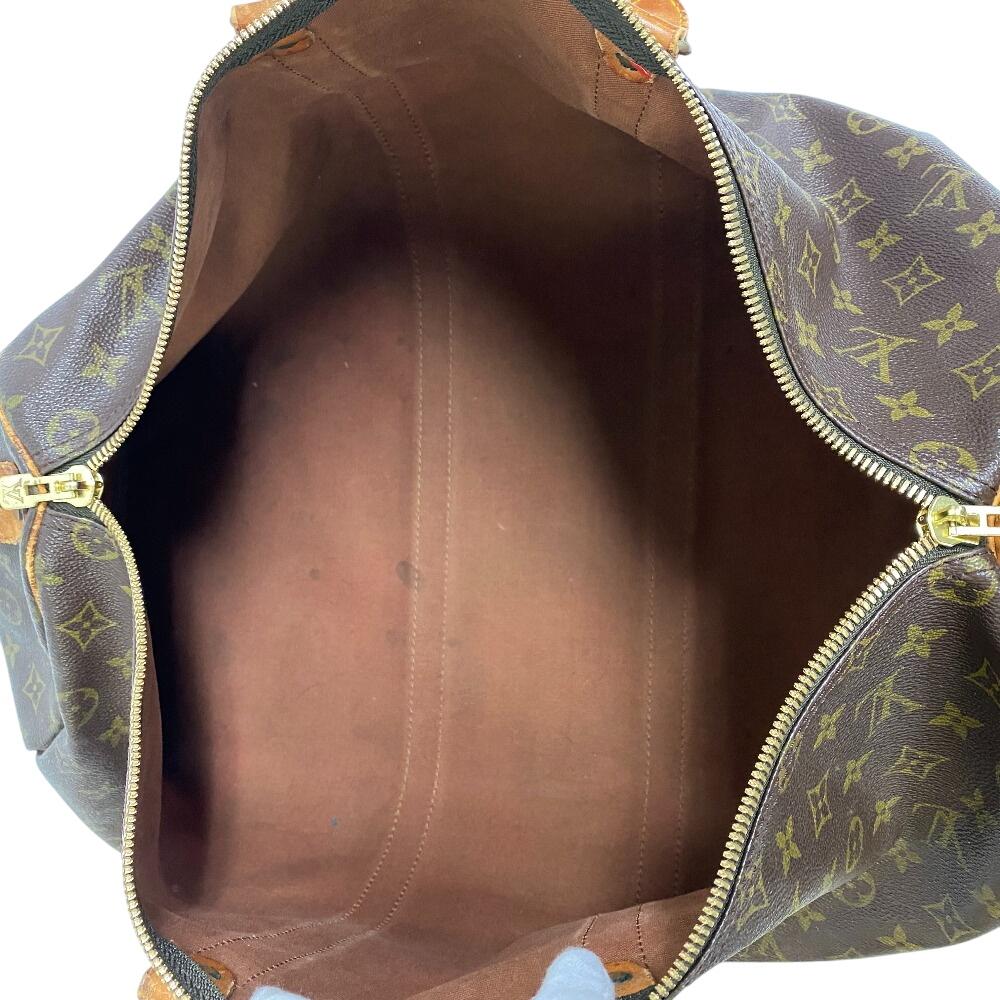 Louis Vuitton M41426 Vintage Monogram Pattern Leather Kiepol 50 Boston Bag Brown Leather Unisex Used