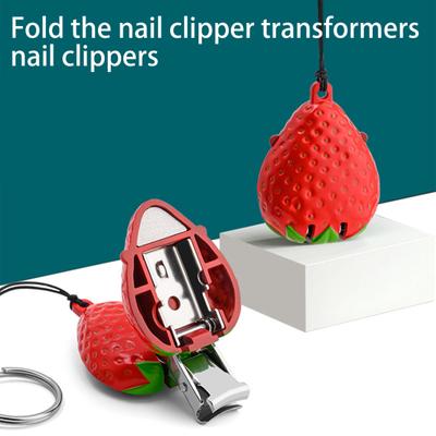Convenient Keychain Nail Nails Ornaments Clipper Compact Size Stainless-Steel Save Labor