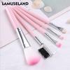LAMUSELAND Makeup Brush Face Pink Brush (5 Pcs/Set) #1406-OPP-P