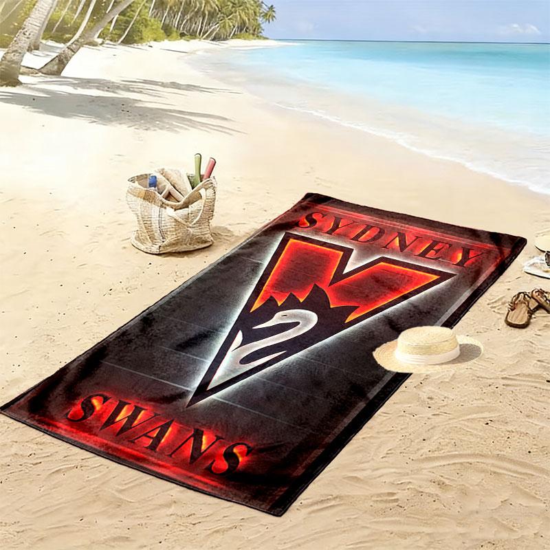 Sydney Swans Pride Print Beach Towel, Large Soft Quick Dry Towel for Beach Camping Swimming