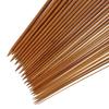 36PCS 18 Size Carbonized Bamboo 25cm Crochet Single Pointed Knitting Needles Sweater Needle with A Full Set of Beads