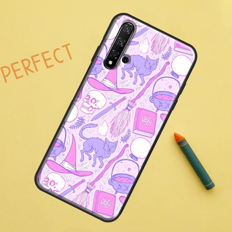 Pastel Goth Witchy Case For Huawei P30 Pro P20 P40 Lite Nova 8i 7i 3i 11i 5T 9 10 SE Y60 Y61 Y70 Y90 P Smart Z