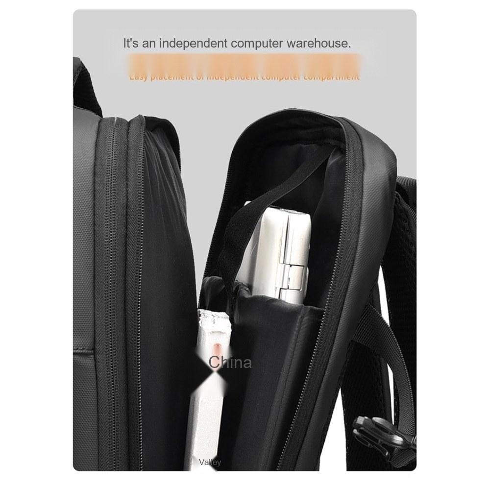 Unisex Large Capacity Oxford Backpack with Top Handle and Adjustable Straps for Commute and Travel