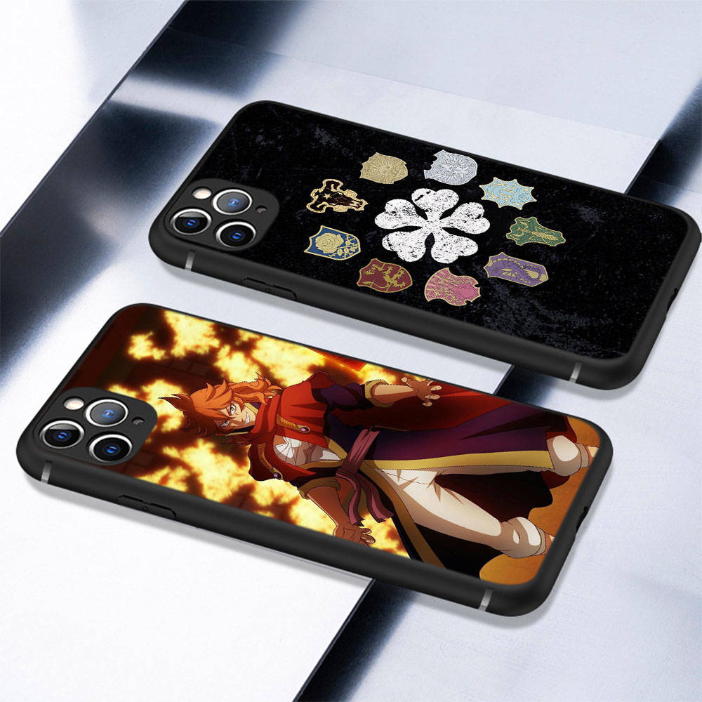DT51 Black Clover Anime Case for Samsung A04 A14 A23 A34 A54 M23 M33 M52 M53 Realme 10 9 C30S C35 C55 VIVO Y02S Y21 Y33S Y51 X80 Pro Clear Cover