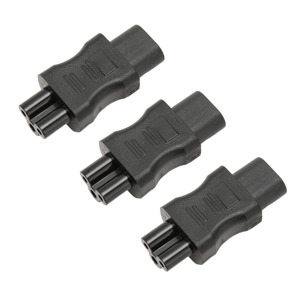 3Pcs IEC320 C8 to IEC320 C5 Power Adapter IEC320 Male C8 to Female C5 Power Socket Adapter for PDU Chassis UPS Socket