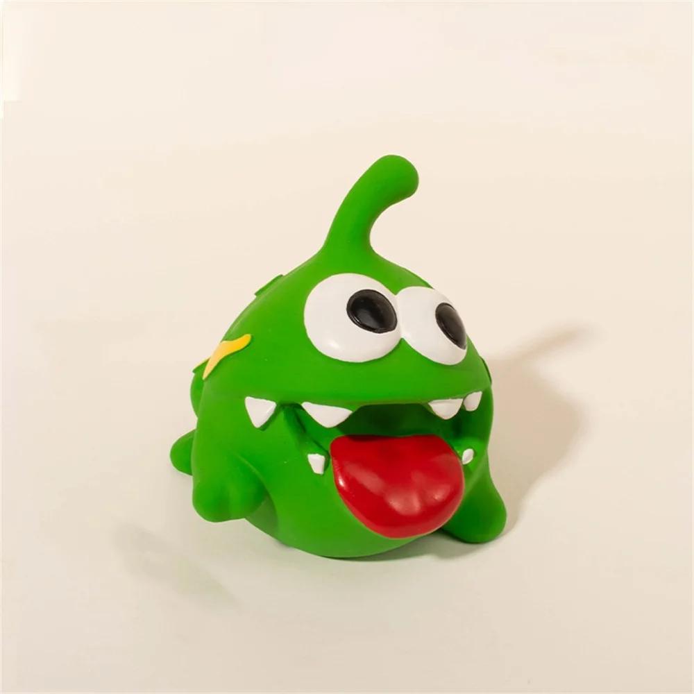 Dog Squeaky Rubber Toys Latex Chew Toy Puppy Sound Animal Bite Resistant Train Pet Supplies For Small Medium Dogs Teeth Cleaning