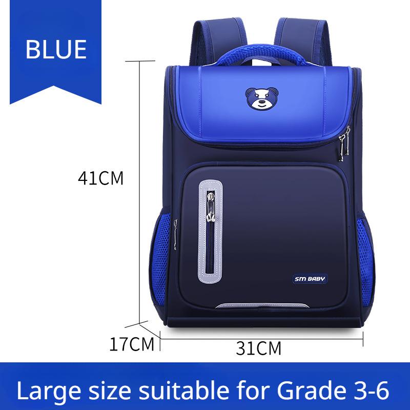 2023 New Primary School Grade 1-6 School Bag Lightweight Neck Protection Children Backpack Unisex Kindergarten Full Open Shoulder Bag
