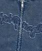 Mark Gonzales Indigo Washed Zip-Up Hooded Jacket - L/Blue