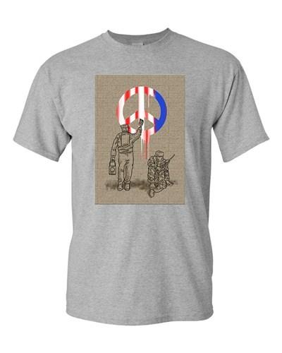 Peace Soldier Military Unity Tanya Ramsey Artworks Art DT Adult T-Shirts Tee Unisex T-Shirt S